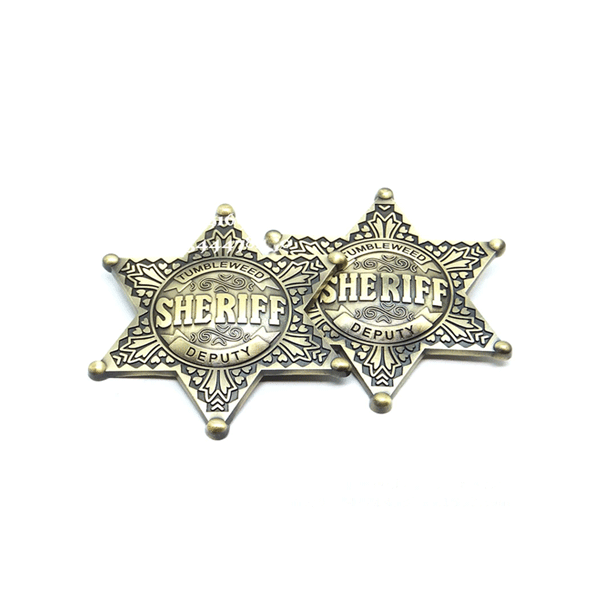 Broche Estrela Xerife Personalizado