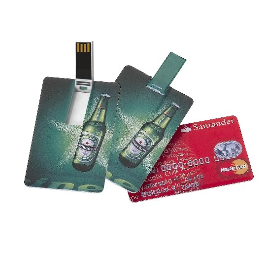 Cartão pen drive com personalizado