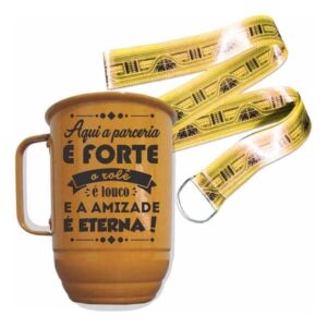 Canecas de Alumínio Personalizadas com Cordão Unidade