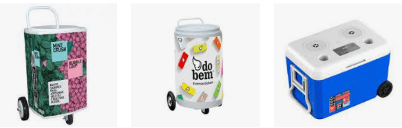 Carrinho Cooler Quadrado Personalizado