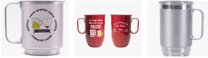 Copo de Chopp Aluminio Personalizado