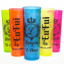 Copo long drink neon personalizado