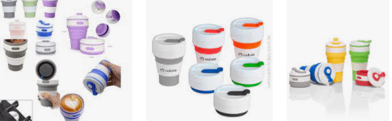 Copo retrátil silicone personalizado