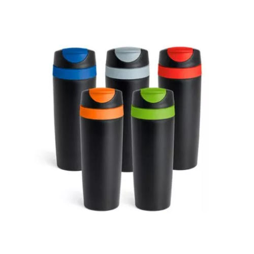 Copo térmico para viagem colorido personalizado