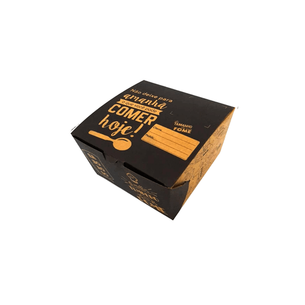 Embalagem para Hambuguer Kraft Personalizada