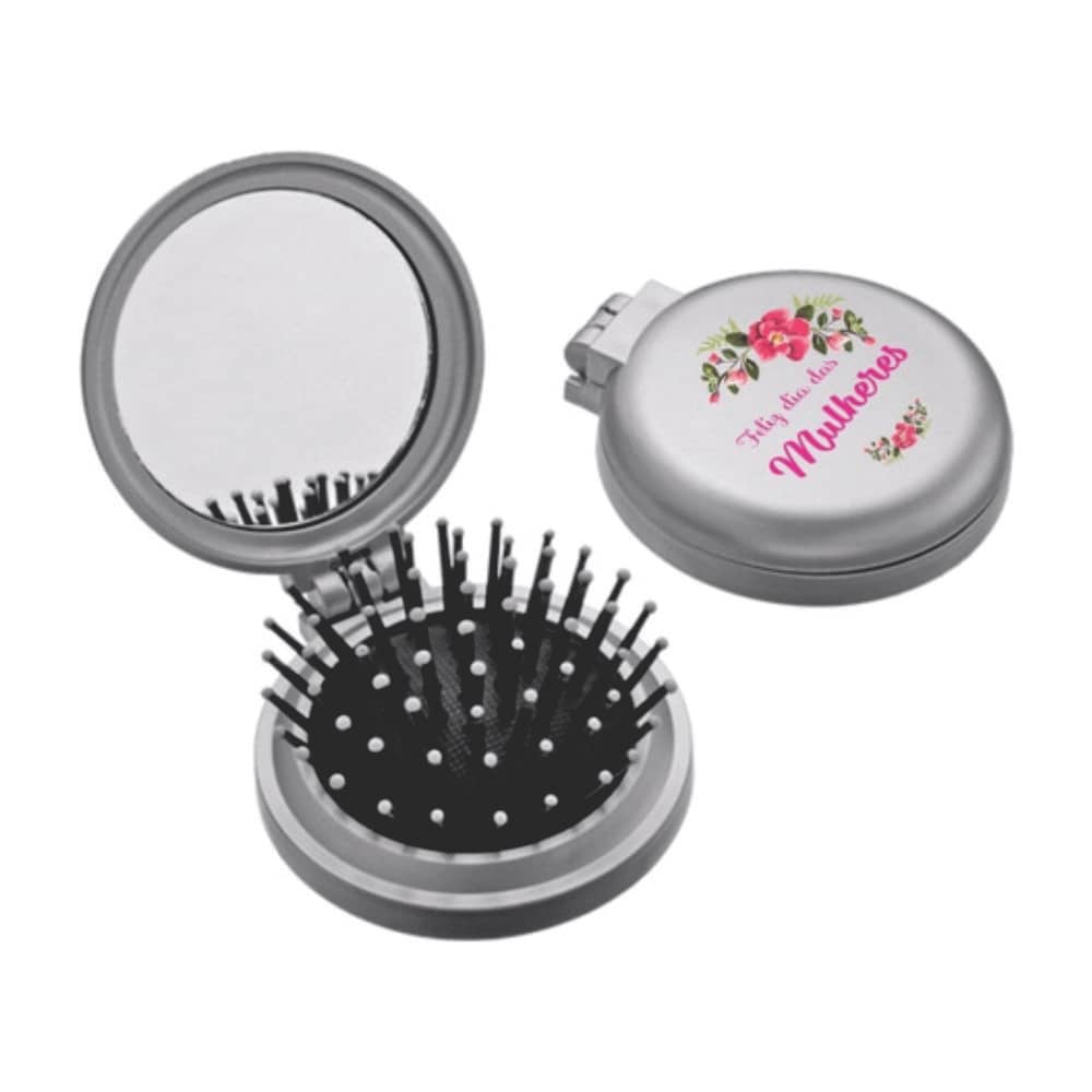 Espelho com escova personalizado