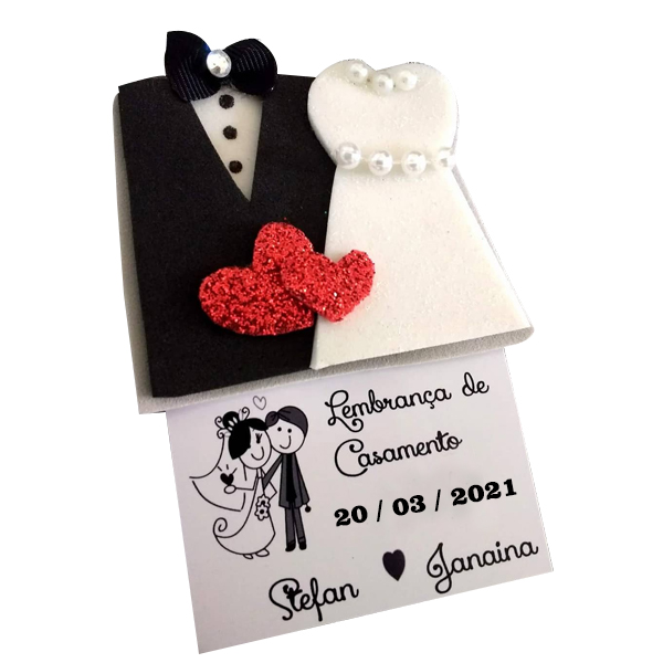 Imã de Geladeira para Casamento