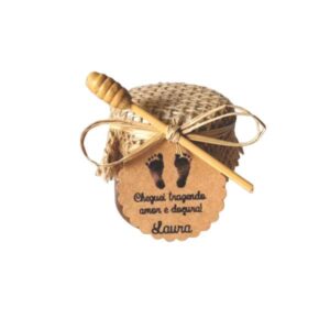 Lembrancinha de Nascimento com Mel