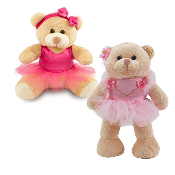 Mascote de Pelúcia Urso Bailarina