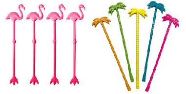 Mexedores de drink personalizados casamento