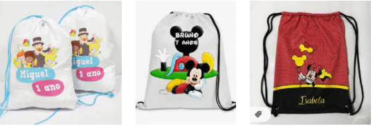 Mochila Saco Personalizada Infantil