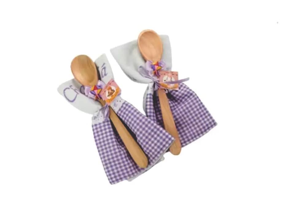 Pano de Prato com Colher de Pau Personalizada