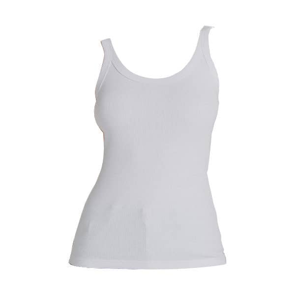 Regata Feminina Personalizada Poliéster Branca