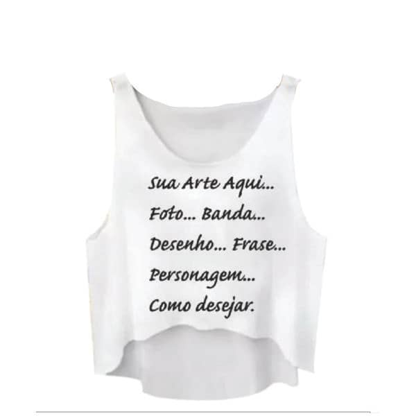 Regata Personalizada com Foto e Frase