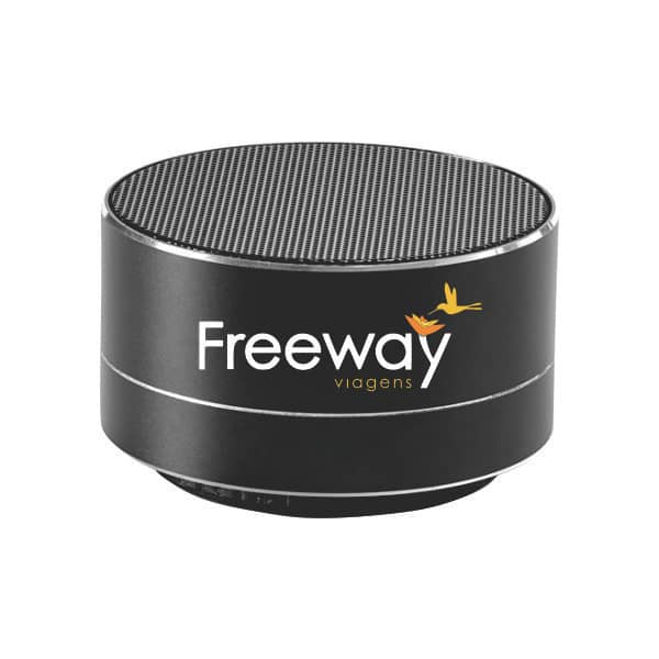 Caixa de som com microfone personalizada