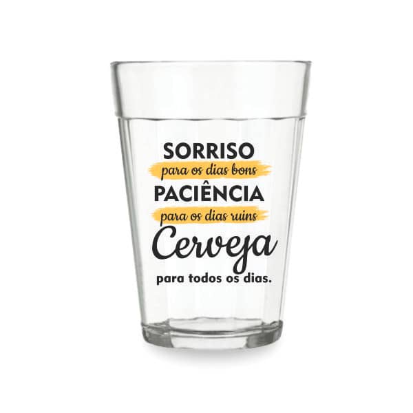 Copo Americano Personalizado de Vidro